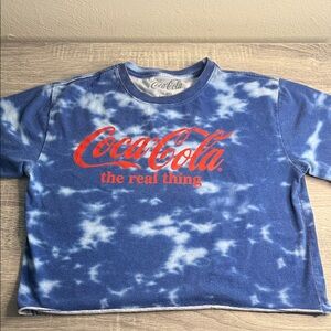 Coca Cola  Blue and White T-Shirt